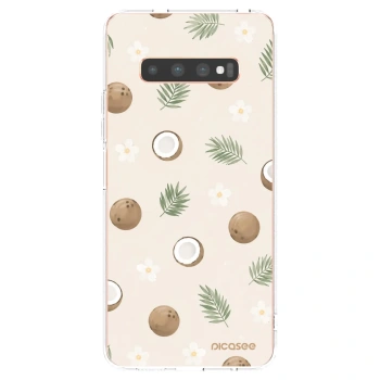 Picasee Samsung Galaxy S10 Plus G975 Hülle - Transparentes Silikon - Coconut Breeze