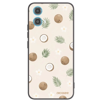 Picasee Motorola Moto G34 5G Hülle - Schwarzes Silikon - Coconut Breeze