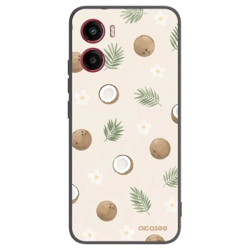 Picasee Motorola Moto G05 Hülle - Schwarzes Silikon - Coconut Breeze