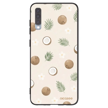 Picasee Samsung Galaxy A70 A705F Hülle - Schwarzes Silikon - Coconut Breeze