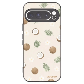 Picasee Google Pixel 9 Pro XL Hülle - Schwarzes Silikon - Coconut Breeze