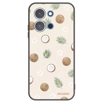 Picasee Xiaomi Redmi 15C 4G Hülle - Schwarzes Silikon - Coconut Breeze