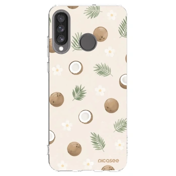 Picasee Huawei P30 Lite Hülle - Transparentes Silikon - Coconut Breeze