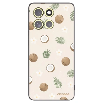Picasee Motorola Moto G86 Power 5G Hülle - Schwarzes Silikon - Coconut Breeze