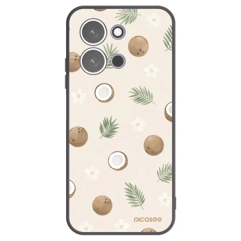 Picasee Xiaomi Redmi 15C 5G Hülle - Schwarzes Silikon - Coconut Breeze