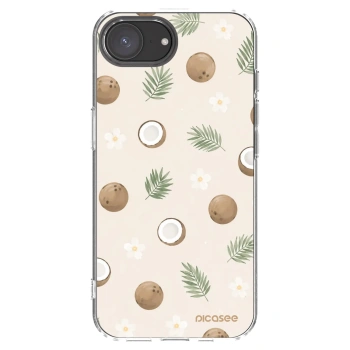 Picasee Apple iPhone 17e Hülle - Transparentes Silikon - Coconut Breeze