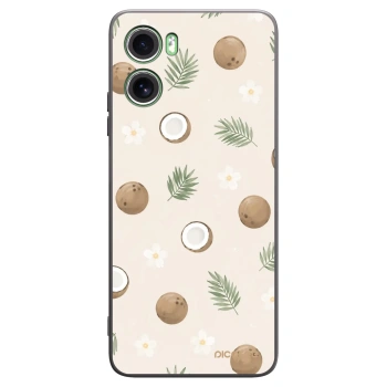 Picasee Motorola Moto G06 Hülle - Schwarzes Silikon - Coconut Breeze