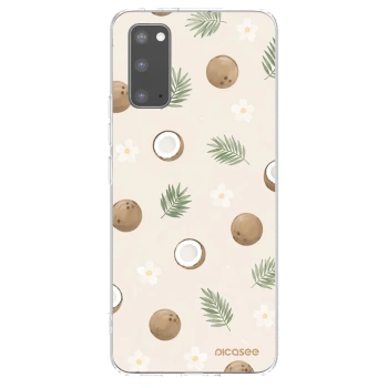 Picasee Samsung Galaxy S20 G980F Hülle - Transparentes Silikon - Coconut Breeze