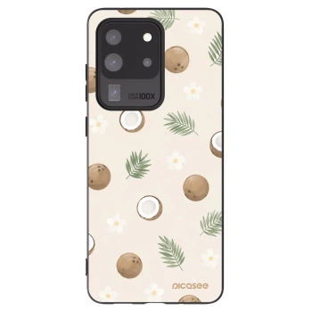 Picasee Samsung Galaxy S20 Ultra 5G G988F Hülle - Schwarzes Silikon - Coconut Breeze