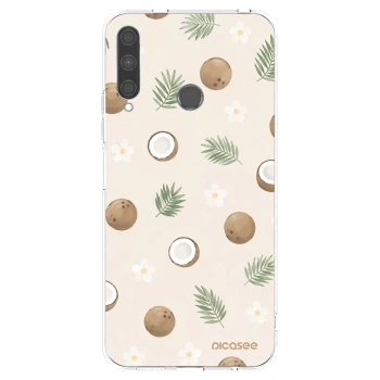 Picasee Huawei P40 Lite E Hülle - Transparentes Silikon - Coconut Breeze