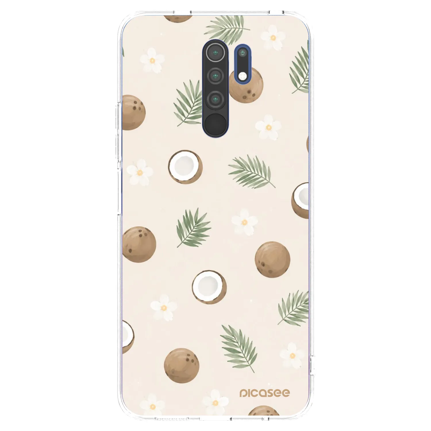 Picasee Xiaomi Redmi 9 Hülle - Transparentes Silikon - Coconut Breeze