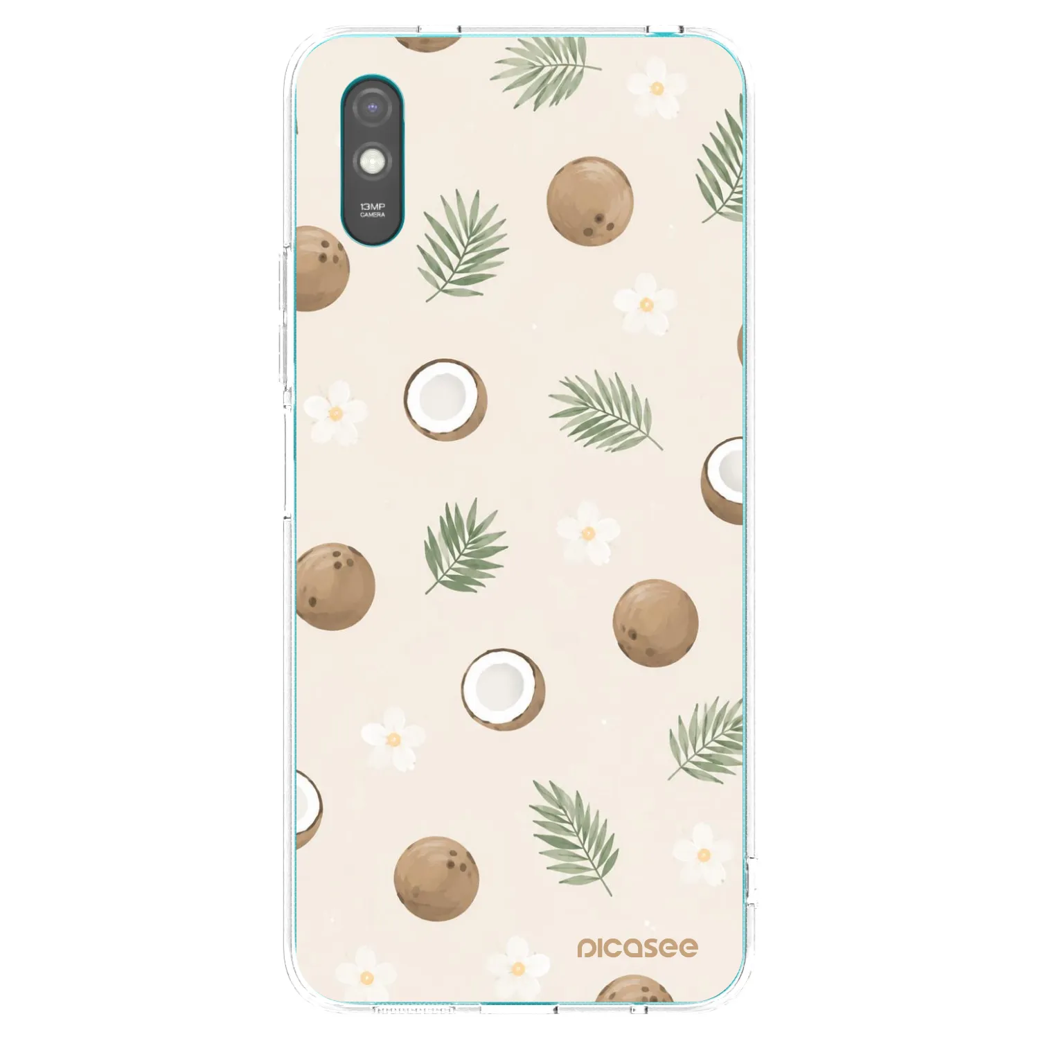Picasee Xiaomi Redmi 9A Hülle - Transparentes Silikon - Coconut Breeze