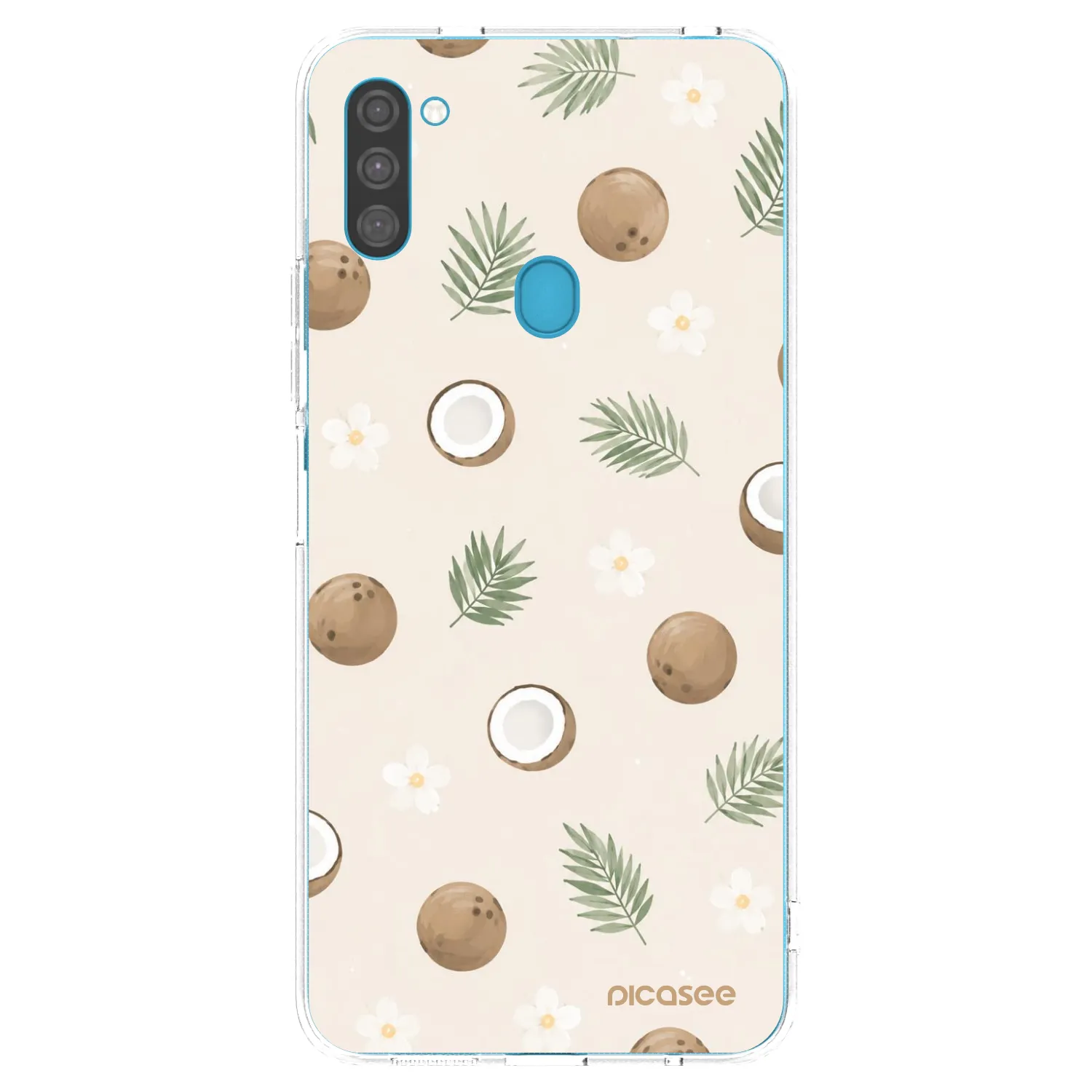 Picasee Samsung Galaxy M11 Hülle - Transparentes Silikon - Coconut Breeze