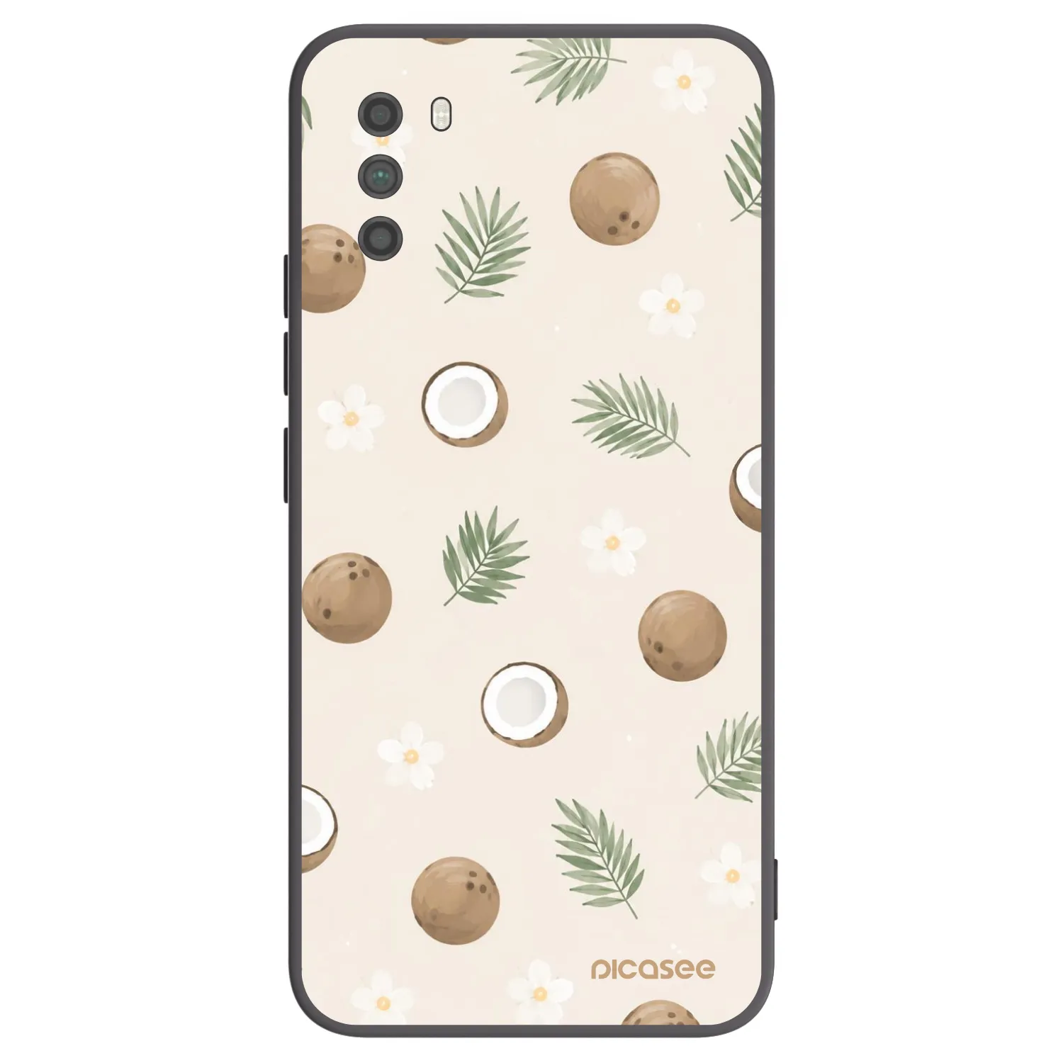 Picasee Xiaomi Poco M3 Hülle - Schwarzes Silikon - Coconut Breeze