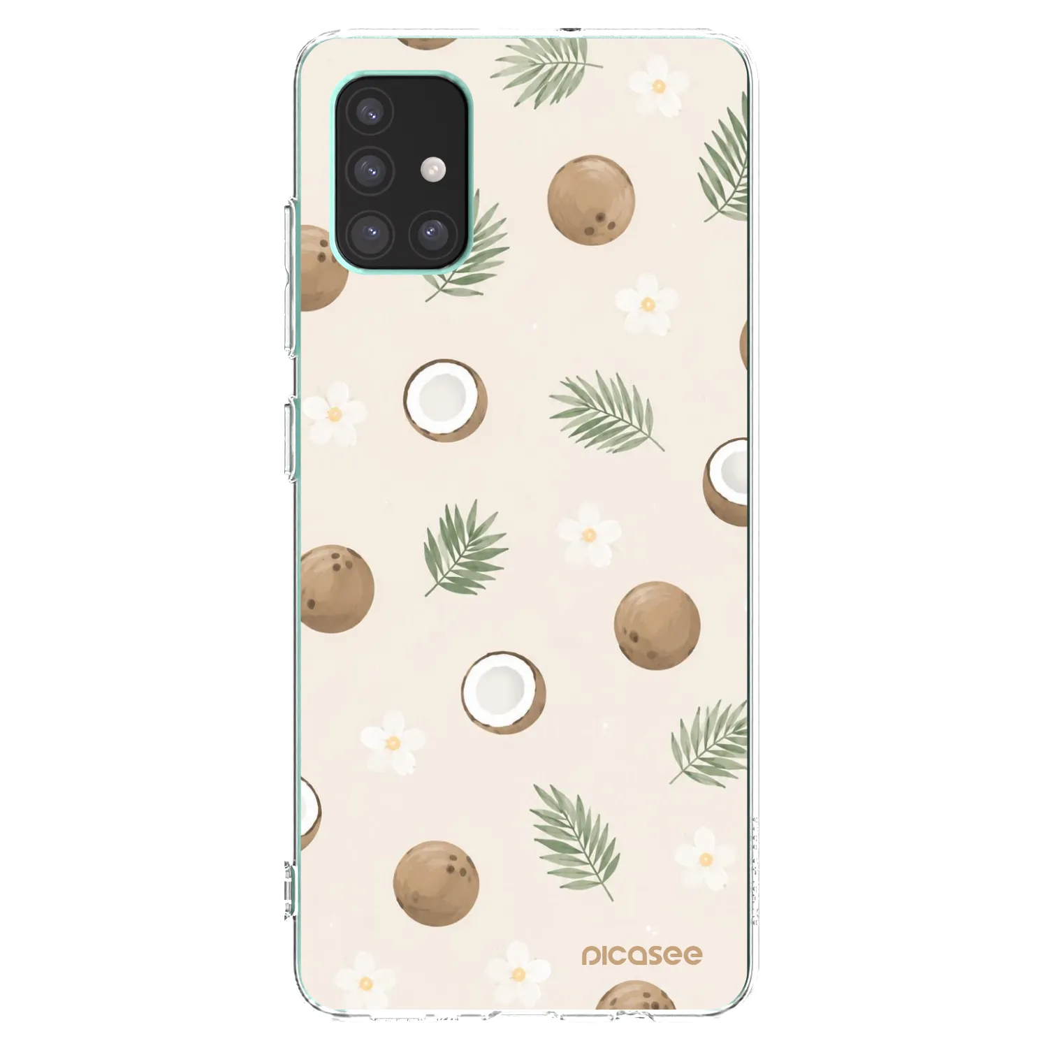 Picasee Samsung Galaxy M51 M515F Hülle - Transparentes Silikon - Coconut Breeze
