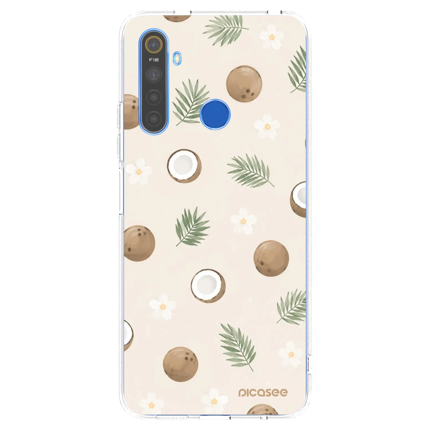 Picasee Realme 5 Hülle - Transparentes Silikon - Coconut Breeze