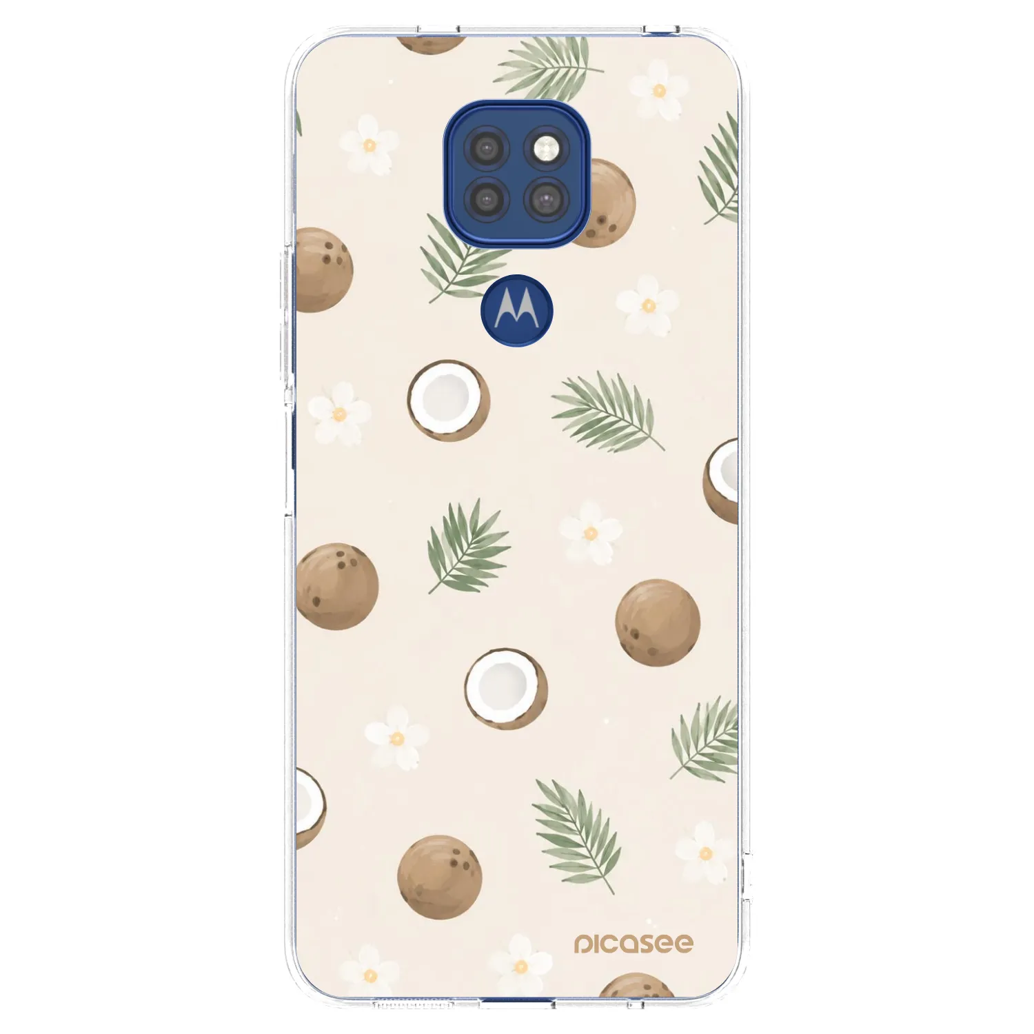 Picasee Motorola Moto G9 Play Hülle - Transparentes Silikon - Coconut Breeze