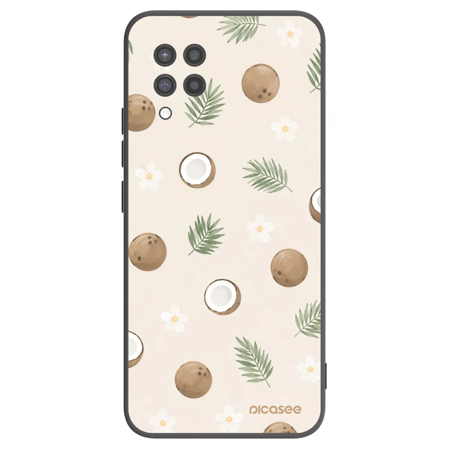 Picasee Samsung Galaxy A42 A426B Hülle - Schwarzes Silikon - Coconut Breeze