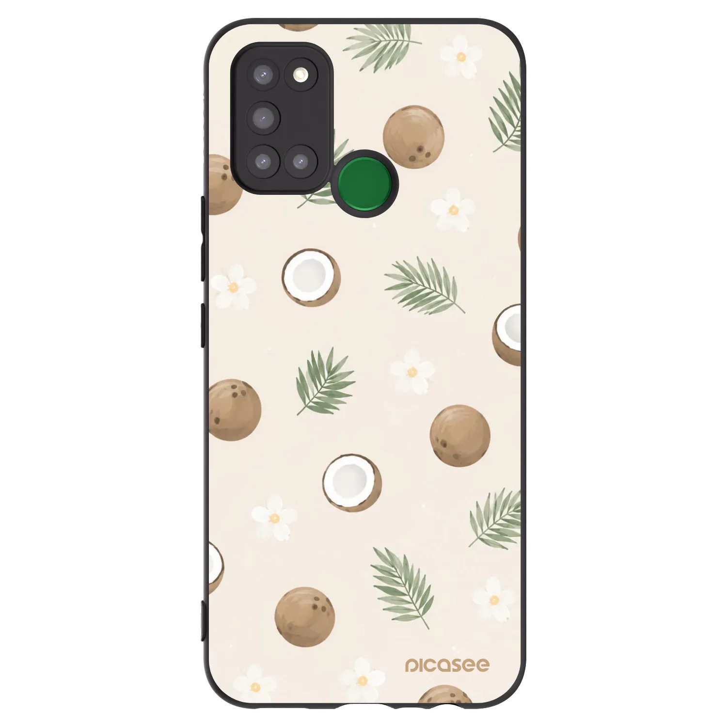 Picasee Realme 7i Hülle - Schwarzes Silikon - Coconut Breeze