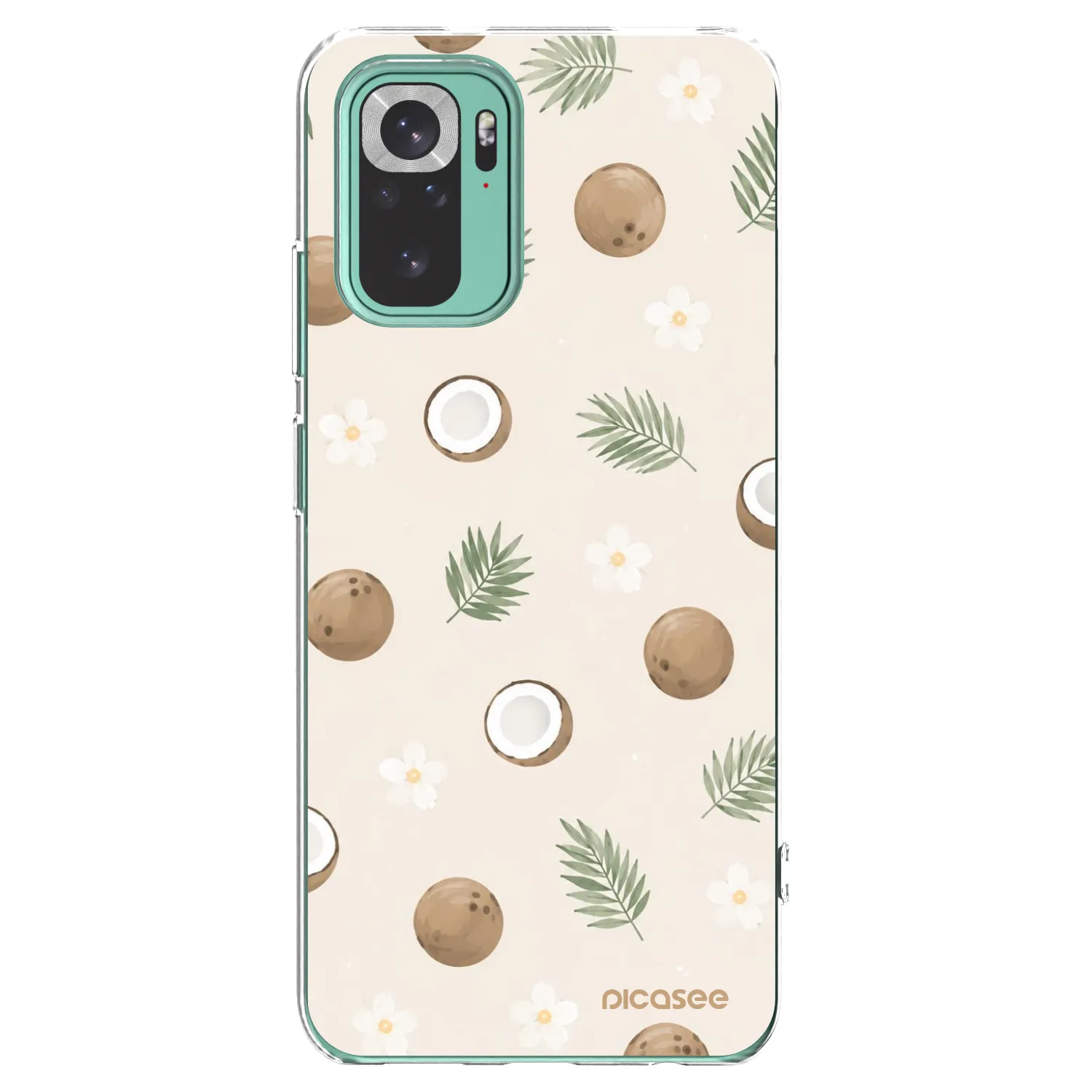 Picasee Xiaomi Redmi Note 10 Pro Hülle - Transparentes Silikon - Coconut Breeze