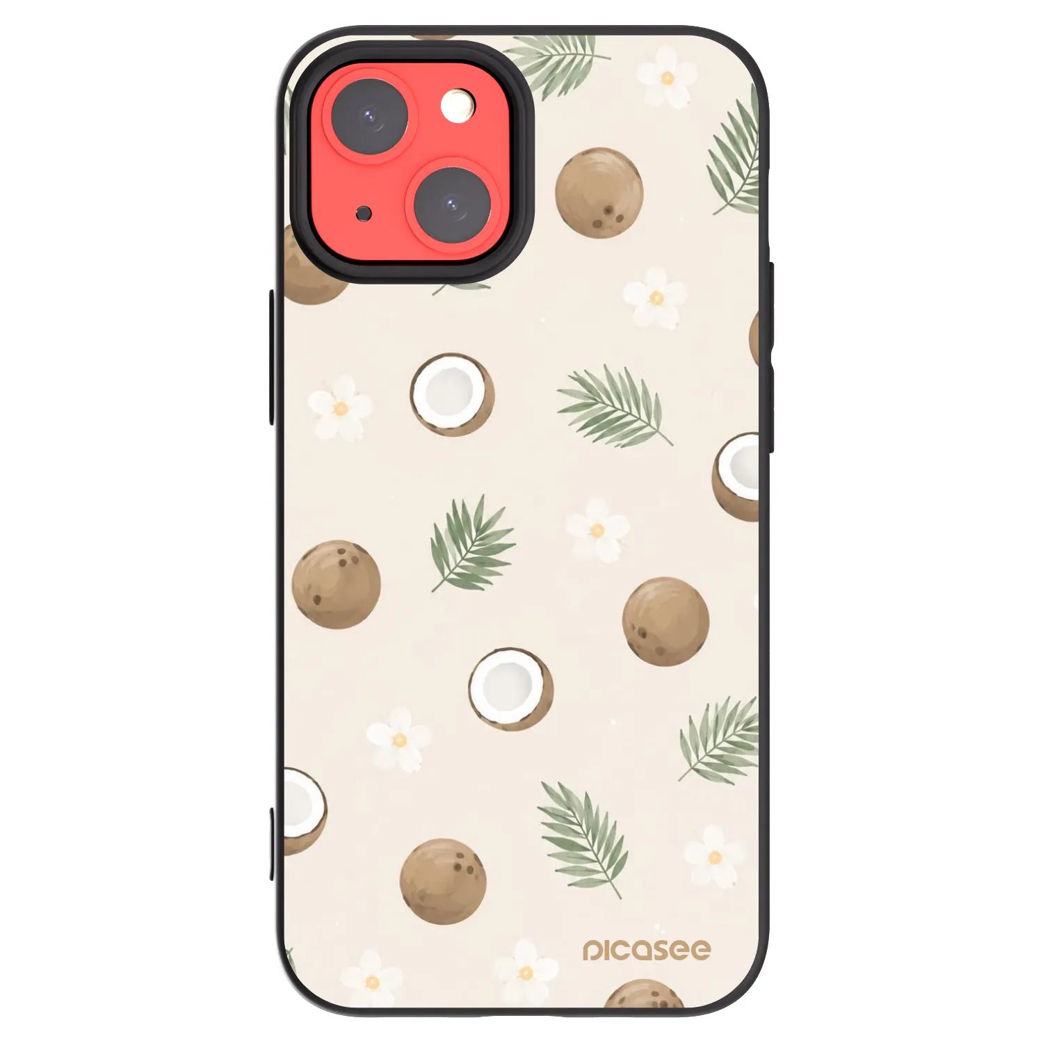 Picasee Apple iPhone 13 mini Hülle - Schwarzes Silikon - Coconut Breeze