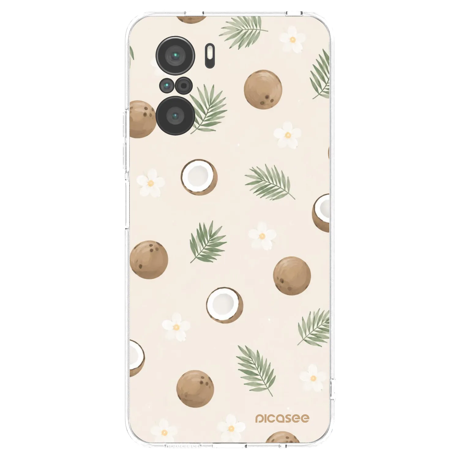 Picasee Xiaomi Poco F3 Hülle - Transparentes Silikon - Coconut Breeze