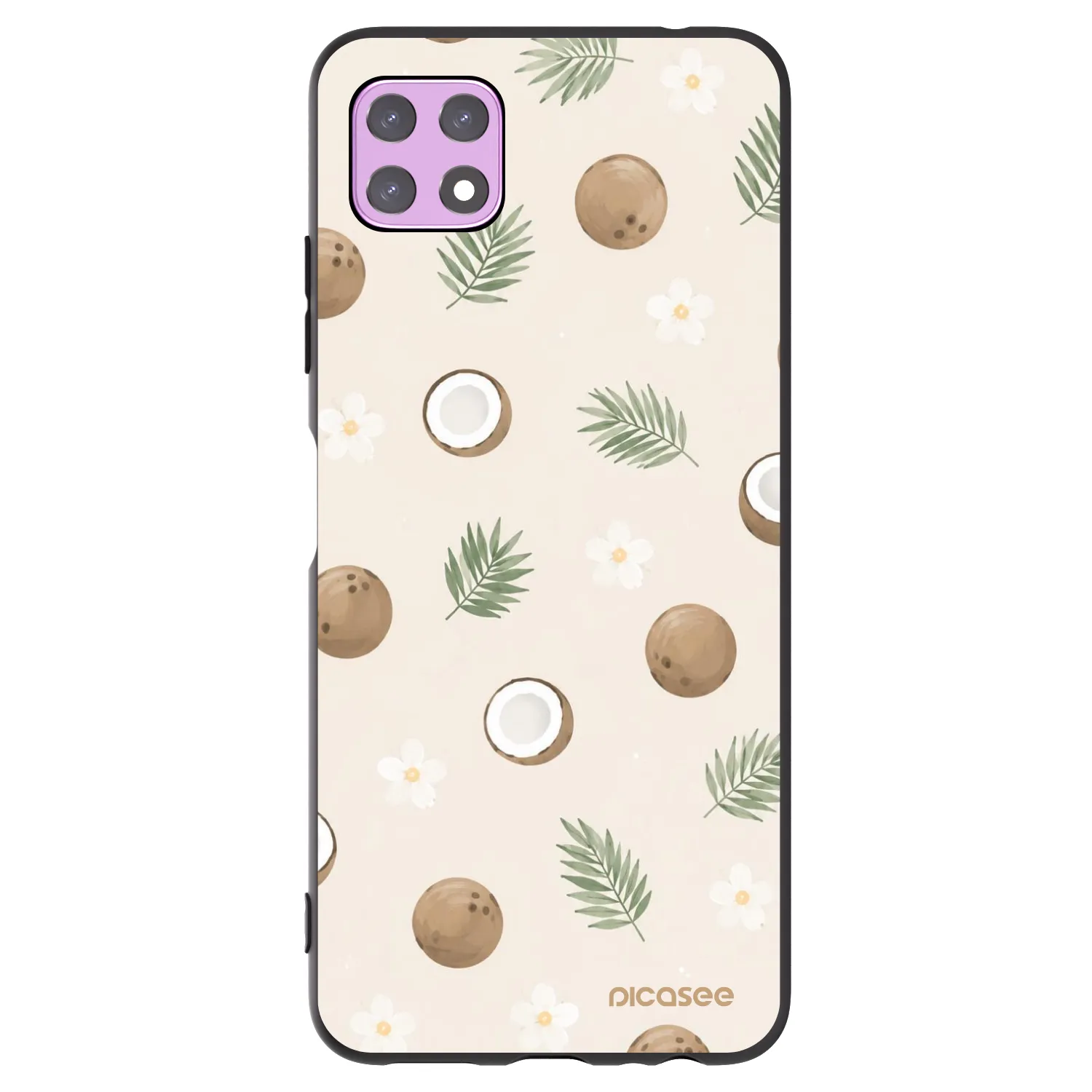 Picasee Samsung Galaxy A22 A226B 5G Hülle - Schwarzes Silikon - Coconut Breeze