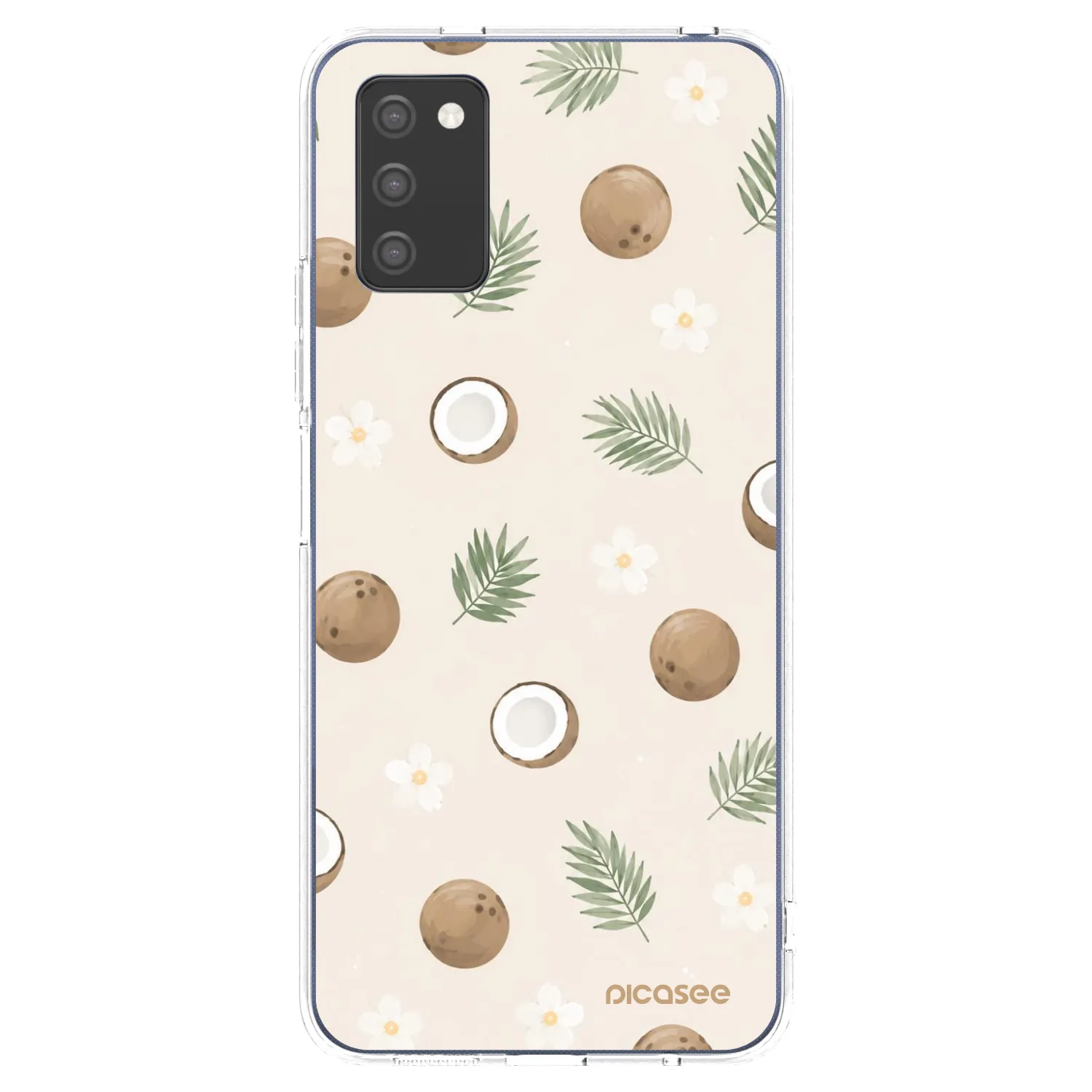 Picasee Samsung Galaxy A02s A025G Hülle - Transparentes Silikon - Coconut Breeze