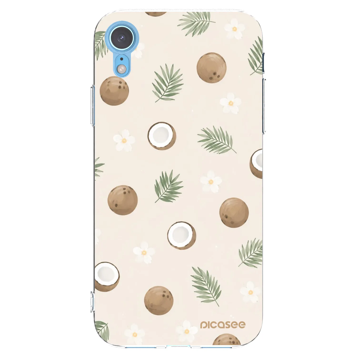 Picasee Apple iPhone XR Hülle - Transparentes Silikon - Coconut Breeze