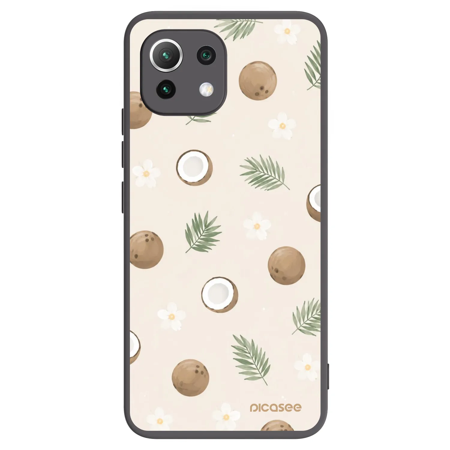 Picasee Xiaomi 11 Lite 5G NE Hülle - Schwarzes Silikon - Coconut Breeze