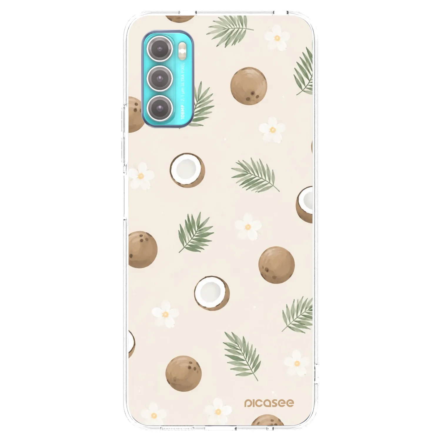 Picasee Motorola Moto G60 Hülle - Transparentes Silikon - Coconut Breeze