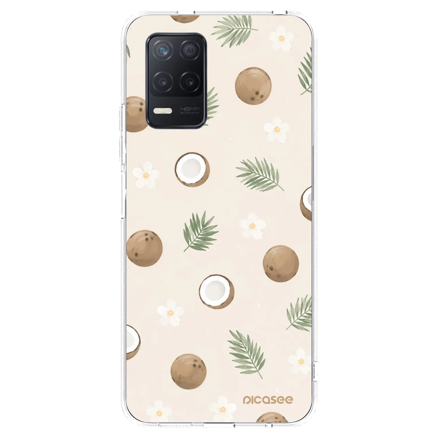 Picasee Realme 8 5G Hülle - Transparentes Silikon - Coconut Breeze