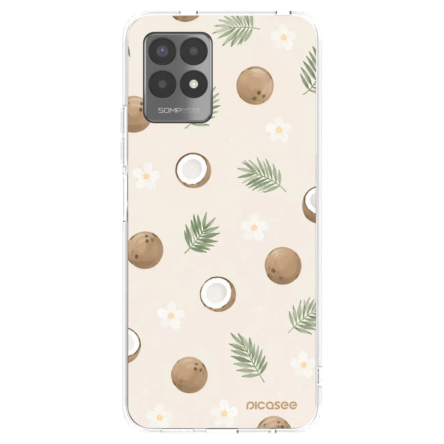 Picasee Realme 8i Hülle - Transparentes Silikon - Coconut Breeze