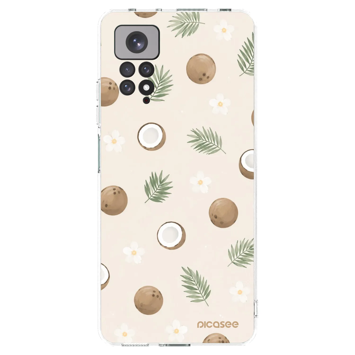 Picasee Xiaomi Redmi Note 11 Hülle - Transparentes Silikon - Coconut Breeze