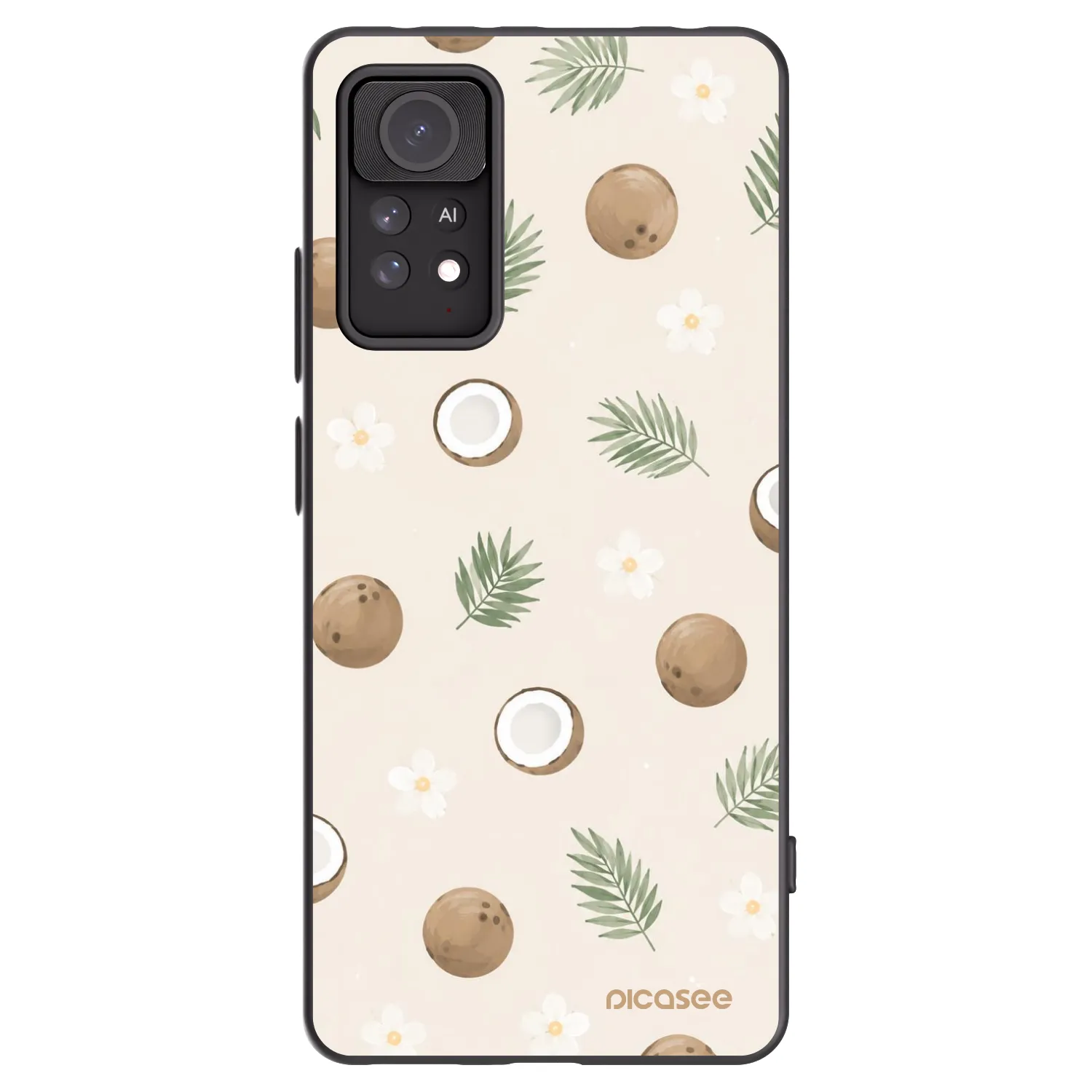 Picasee Xiaomi Redmi Note 11 Pro 5G Hülle - Schwarzes Silikon - Coconut Breeze