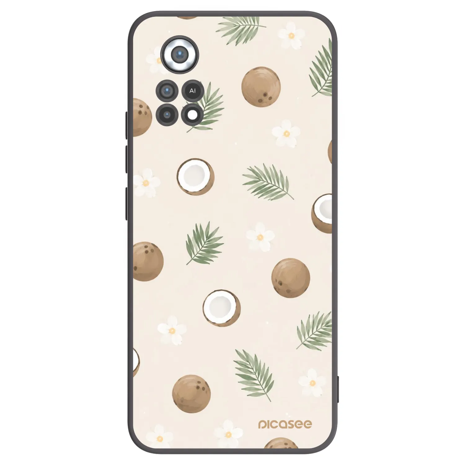 Picasee Xiaomi Poco X4 Pro 5G Hülle - Schwarzes Silikon - Coconut Breeze