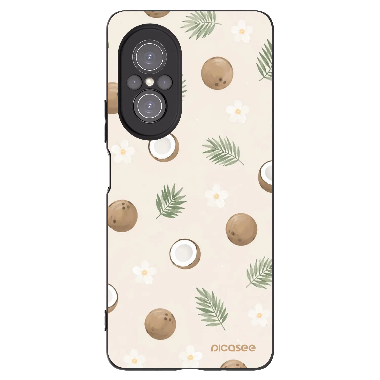 Picasee Huawei Nova 9 SE Hülle - Schwarzes Silikon - Coconut Breeze