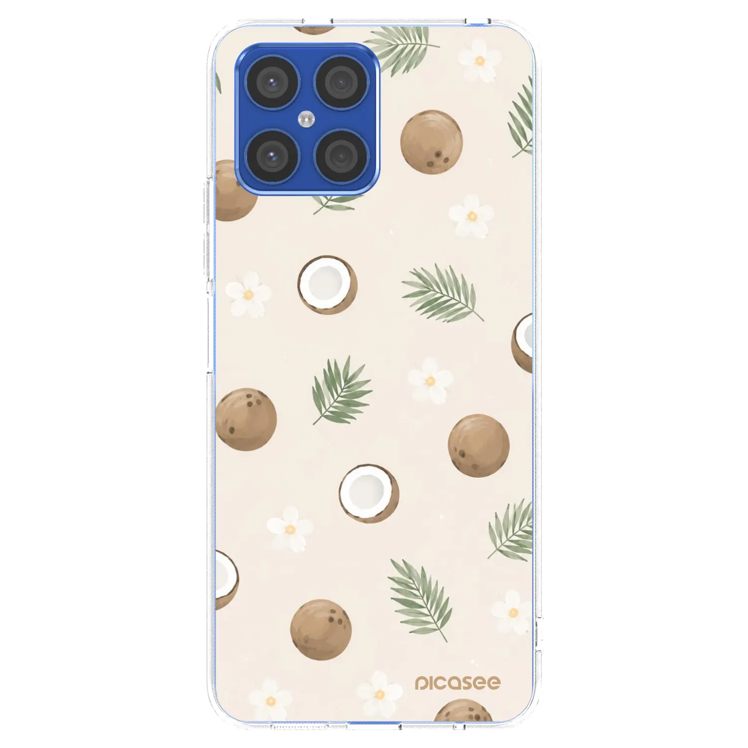 Picasee Honor X8 4G Hülle - Transparentes Silikon - Coconut Breeze