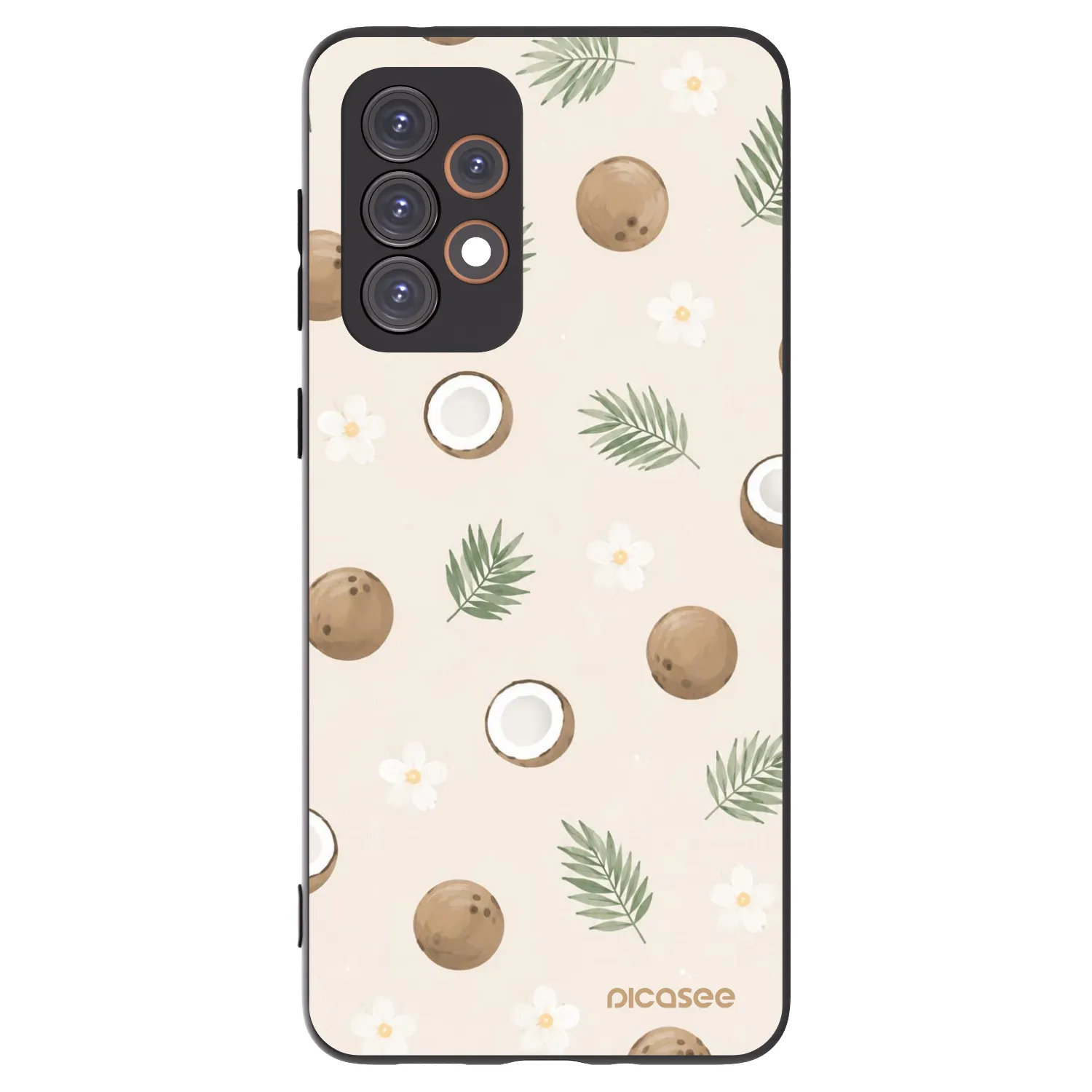 Picasee Samsung Galaxy A33 5G A336 Hülle - Schwarzes Silikon - Coconut Breeze