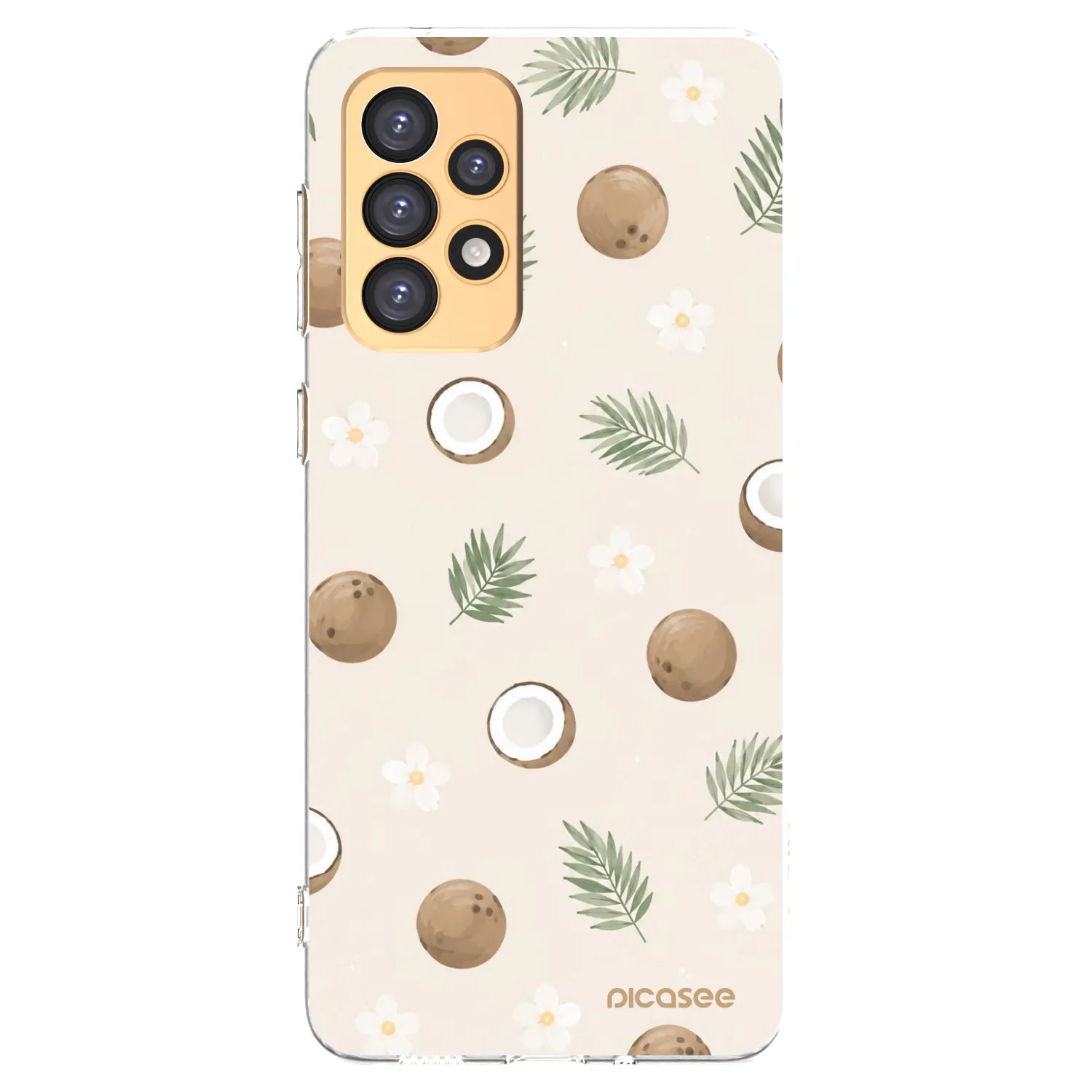 Picasee Samsung Galaxy A33 5G A336 Hülle - Transparentes Silikon - Coconut Breeze