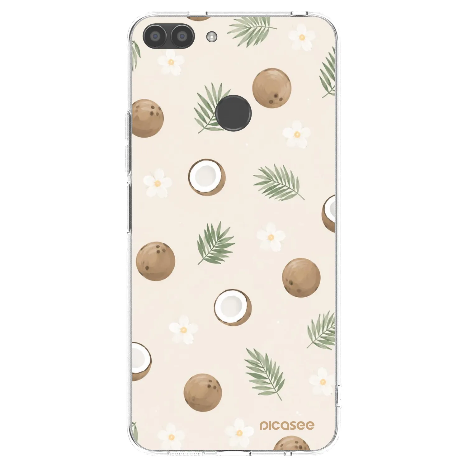 Picasee Huawei P Smart Hülle - Transparentes Silikon - Coconut Breeze