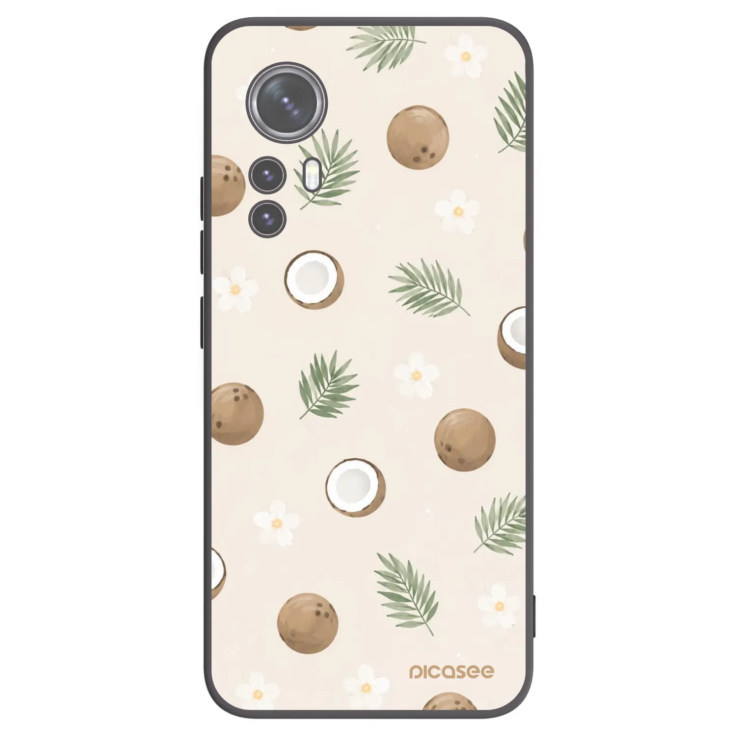 Picasee Xiaomi 12X Hülle - Schwarzes Silikon - Coconut Breeze