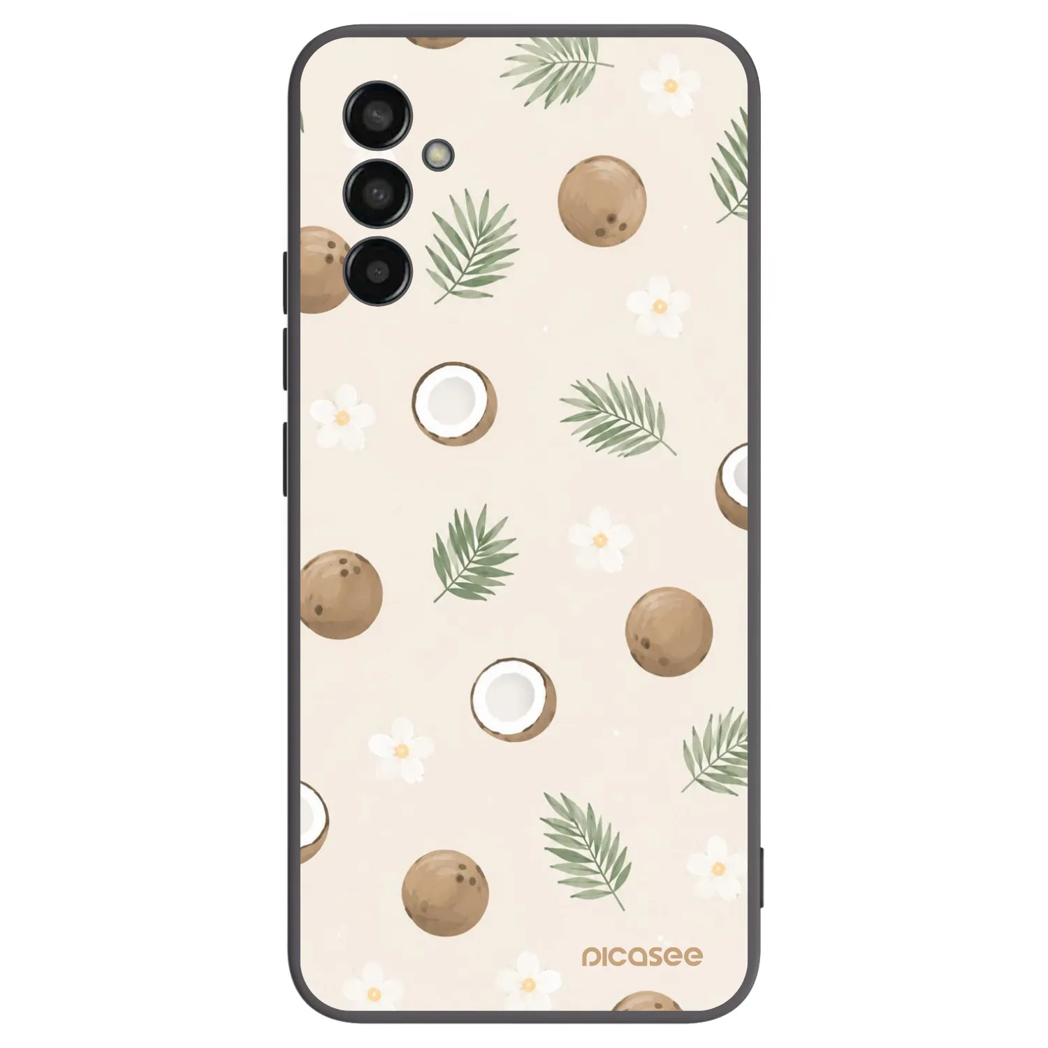 Picasee Samsung Galaxy M13 M135F Hülle - Schwarzes Silikon - Coconut Breeze
