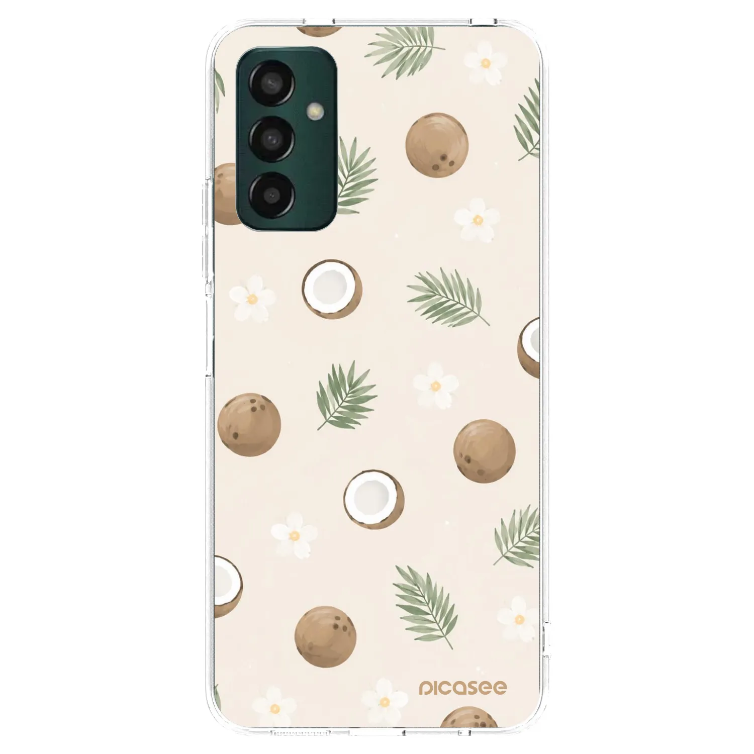Picasee Samsung Galaxy M13 M135F Hülle - Transparentes Silikon - Coconut Breeze
