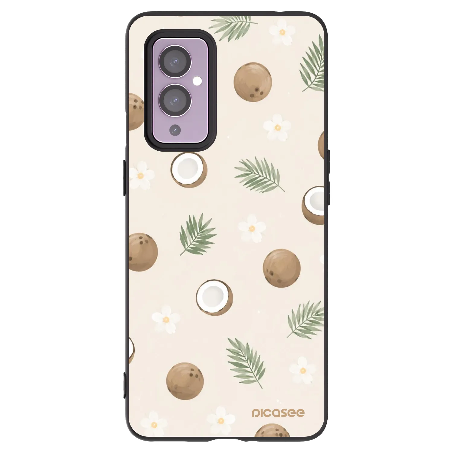 Picasee OnePlus 9 Hülle - Schwarzes Silikon - Coconut Breeze