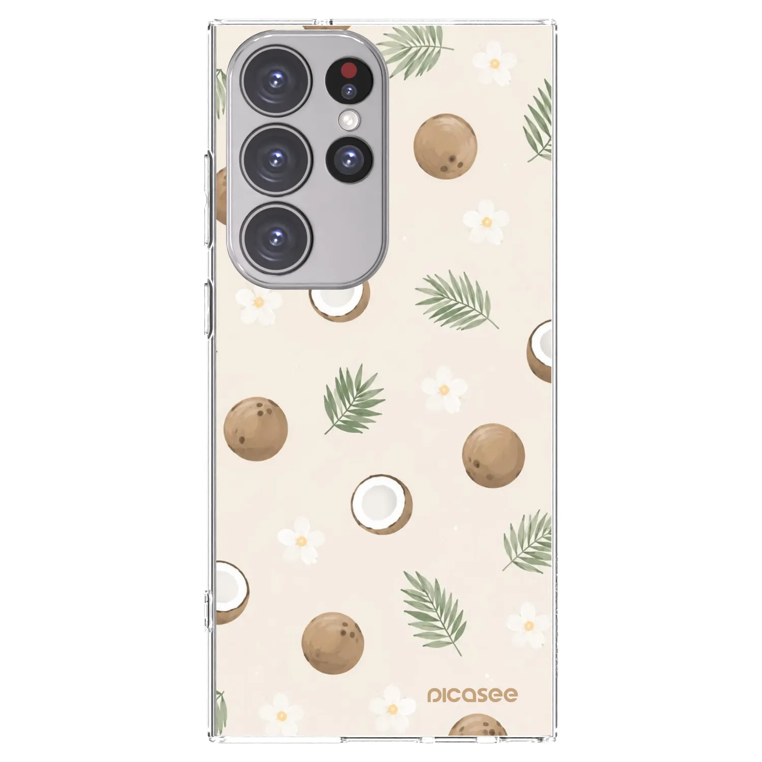 Picasee Samsung Galaxy S23 Ultra 5G Hülle - Transparentes Silikon - Coconut Breeze