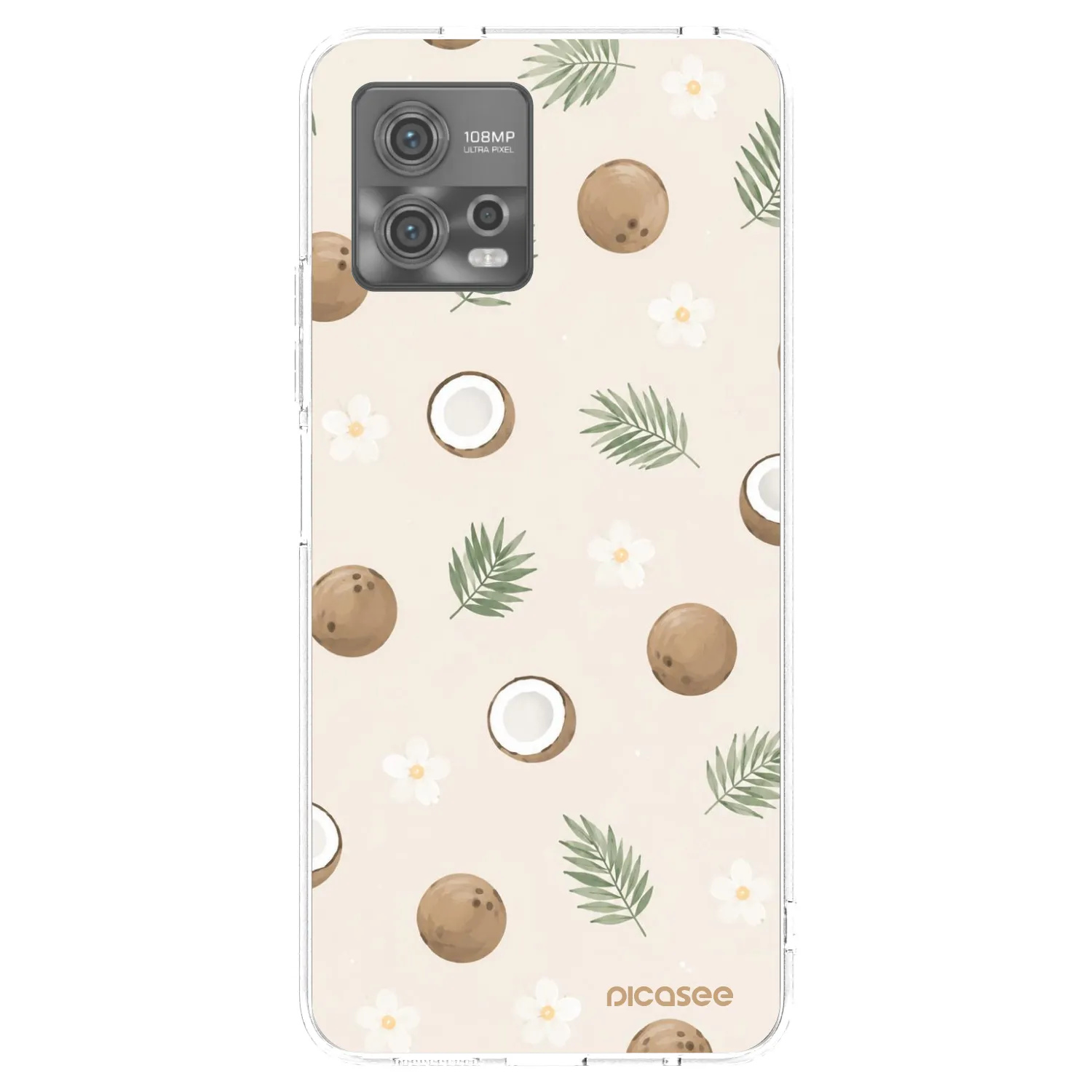 Picasee Motorola Moto G72 Hülle - Transparentes Silikon - Coconut Breeze