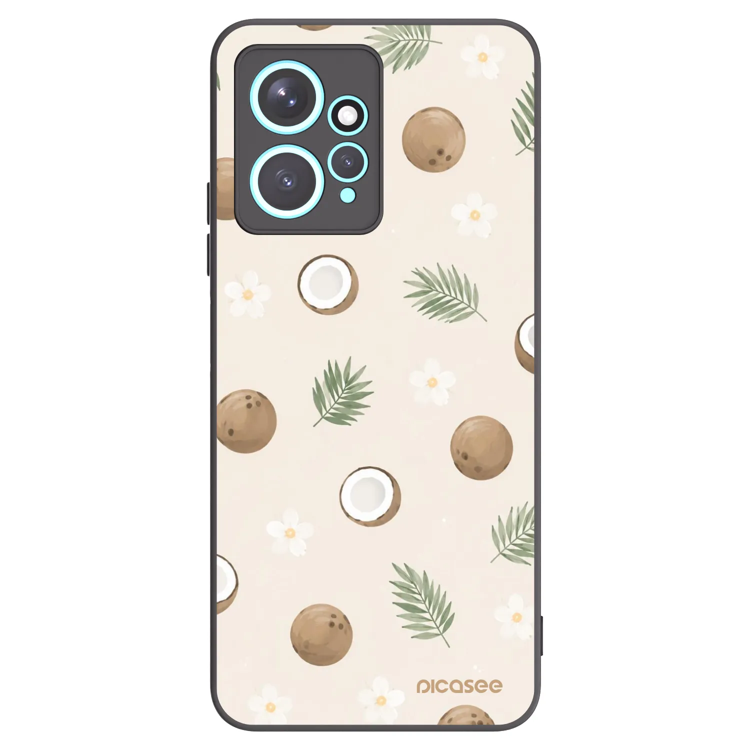 Picasee Xiaomi Redmi Note 12 4G Hülle - Schwarzes Silikon - Coconut Breeze