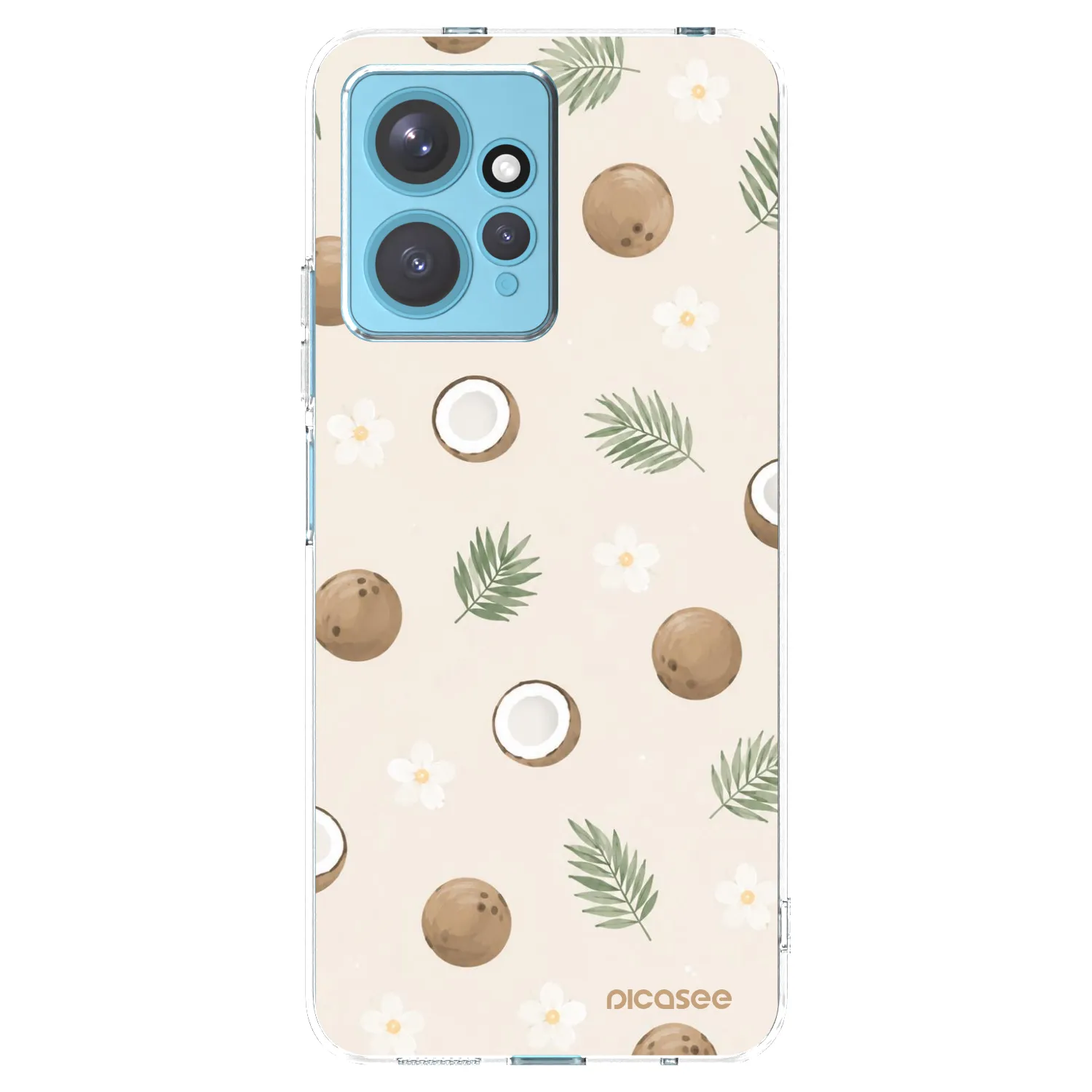 Picasee Xiaomi Redmi Note 12 4G Hülle - Transparentes Silikon - Coconut Breeze