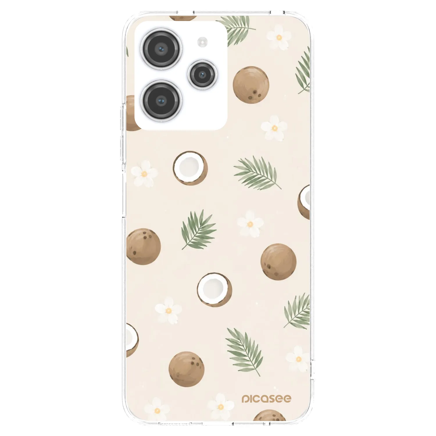 Picasee Xiaomi Redmi 12 4G Hülle - Transparentes Silikon - Coconut Breeze